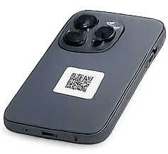 Phone with Loshe QR tag